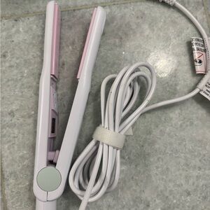 White and Pink Hair Straightener